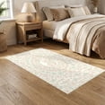 thumbnail image 2 of ODIKA 5'x7' Ultra-Soft Area Rug, Blossoms Whimsical Frame Blooming Flower Border Cute Cartoon Boho Flowing None Washable, Bare feet friendly, Silk-Touch for Bedroom Home office, 2 of 7