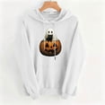 thumbnail image 5 of Molidfa Womens Spooky Ghost Hoodie Pumpkin Halloween Graphic Oversized Pullover Top, 5 of 5