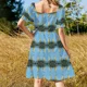thumbnail image 5 of Vestido de fiesta de manga corta de garza blanca para mujer, elegante vestido de lujo bonito, vestidos de verano para mujer, vestidos largos para mujer, 5 of 7