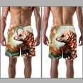 thumbnail image 3 of luoweisi Men's Beach Shorts Quick Dry Swim Trunks with Mesh Lining Unique Pangolin S, 3 of 5