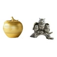 thumbnail image 1 of Escultura moderna de búho de resina, adorno sencillo de frutas y animales para mesa, estantería, comedor, dormitorio, oficina, armario., 1 of 8