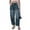 Blue, variant on CHUOU Mid Rise Barrel Jeans for Women Wide Leg Mid Waist Cropped Denim Pants Y2k Baggy Boyfriend Jeans with Pockets