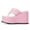 Pink, variant on Women Comfy Open Toe Slip On Mules Wedge High Heels Flip Flop Platform Slippers Summer Party Event Shoes Size 5 Red