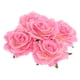thumbnail image 4 of 5 Piezas Artificial Rosa Cabezas de Flores Ramo de Bricolaje Decoración de Flores Artificiales de para Rosado, 4 of 9