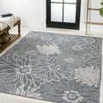 thumbnail image 4 of JONATHAN Y SANTA MONICA 5 x 8 Area Rug, Bahamas All-Over Floral - Navy/Gray, SMB209A-5, 4 of 7