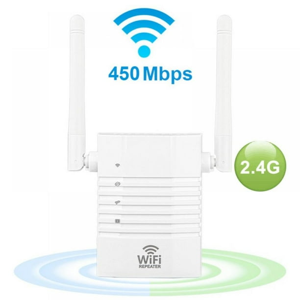 kat Korting Woud 450Mbps WiFi Repeater 2.4 & 5GHz Wireless Signal Booster Dual Band WiFi Extender with Ethernet Port, Simple Setup, Work with Any WiFi Router - Walmart.com kat Korting Woud 450Mbps WiFi Repeater 2.4 & 5GHz Wireless Signal Booster Dual Band WiFi Extender with Ethernet Port, Simple Setup, Work with Any WiFi Router - Walmart.com