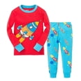 thumbnail image 1 of Dino-Conjunto de ropa de dormir para niños, 2, 3, 4, 5, 6 y 7 años, 100% algodón, camisetas y pantalones, 1 of 4