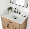thumbnail image 5 of Gavino 36" Wood Vanity in Light Brown with Composite Stone Top and Mirror, 5 of 12