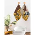 thumbnail image 2 of Farmhouse Roosters Kitchen Dish Towels for Drying Dishes Set of 4, Vintage Sunflowers Farm Countryside Waffle Weave Microfiber Hand Tea Bathroom Towels Quick Dry & Absorbent Towel 12x12, 2 of 7
