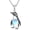 Style 2, variant on 925 Sterling Silver Fox/Penguin/Cat/Dog/Rabbit/Deer/Panda Necklace, Animal Moonstone Necklace Jewelry,Birthday Gift for Women,with 18"+2" Chain