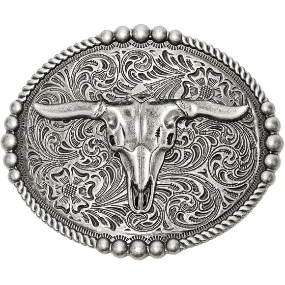 shiyou-Western Belt Buckles for Men Women, Vintage Cowboy Cowgirl Texas Rodeo Longhorn Bull, Goat, Poker and Horse