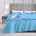 thumbnail image 3 of Zipper Ski Panda Throw Blanket, Fluffy Soft Cozy Blanket Flannel Plush Microfiber Couch Throw, 40"x30", 3 of 8