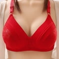 thumbnail image 2 of Gyexs Women's Push Up Wireless Bra Support Comfort No Underwire Bralette Everyday Wear Seamless Bras for Women, Red, Size 42, 2 of 3