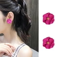 thumbnail image 2 of UDIYO Women Fashion Painting Multicolor Flower Stud Earrings Summer Beach Jewelry Gift, 2 of 7