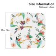 thumbnail image 3 of Balery 4 Pcs Pretty Floral With Leavesleather Coasters Set, Drink Table Cup Coasters For Living Room Kitchen Coffee Decor, 3 of 9