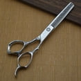 thumbnail image 5 of Two-Sided Scissor Professional Hair Clippers Hairdressing Thinning Scissors for Salon Home (17cm) (Random Style), 5 of 5