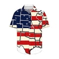 thumbnail image 4 of Vivianyo HD Men's Polo Shirts Independence Day Printed Hort Sleeve Turndown Collar 4Th Of July Shirts for Men Patriotic American Flag Shirts Usa Memorial Day Athletic Running Workout Tops Blouse, 4 of 5