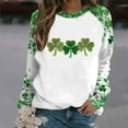 thumbnail image 5 of HongQid Women St. Patrick's Day Crewneck Sweatshirts Graphic Shirts Casual Long Sleeve Pullover Tee Tops, 5 of 5