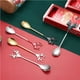 thumbnail image 4 of Yuarrent 2 Pieces Christmas Coffee Spoons Ice Hotel Scoops Supplies Cream Stirring Home Kitchen Tea Teaspoons Party Bar Kits de decoración para fiestas No. 4, 4 of 4