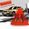 thumbnail image 3 of Portable Car Auto Reflective Traffic Warning Sign Triangle Foldable Solid Standing Tripod Road Emergency Standby, 3 of 8