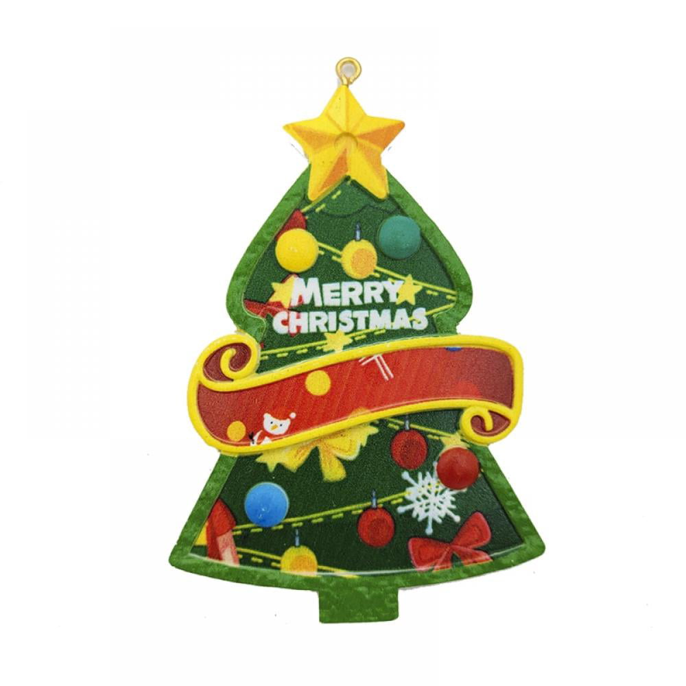 6 Pack of Classy Christmas Ornaments 6 Assorted Designs 1.57 x 2.63 Hanging Glass Decorations with Tin Lids