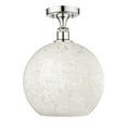 thumbnail image 5 of Innovations Lighting - White Mouchette - 1 Light Semi-Flush Mount In Modern, 5 of 7