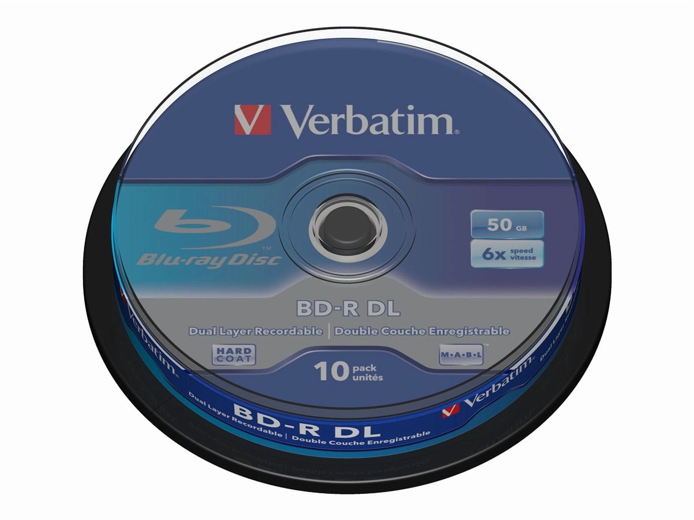 Verbatim - 10 x BD-R DL - 50 GB 6x - spindle
