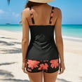 thumbnail image 6 of Stamzod Oversized Swim Suits for Women 2026 Solid Color Bathing Suits with Swim Shorts Summer Tankinis Swimwear for Women Black XXXL, 6 of 6