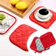 thumbnail image 2 of Harpily Sacs à Grille-Pain Porte-Pot Rouge (Ensemble de 3) 18x18cm Porte-Pot Rouge Fournitures de Cuisine Tapis de Cuisson, 2 of 3