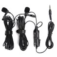 thumbnail image 4 of SL2 Lavalier micrófono doble clip de corbata portátil mini micrófono de audio conector de 3,5 mm para PC, 4 of 5
