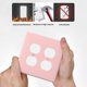 thumbnail image 5 of Tapa decorativa para tomacorriente Oilbiexn rosa blush 2 módulos, 5 of 7