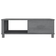 thumbnail image 3 of vidaXL Table Basse HAMAR Gris Foncé 100x55x35 cm Bois Massif Pin, 3 of 5
