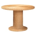 thumbnail image 5 of bali & pari Ellard Bohemian Light Honey Rattan 3-Piece Dining Nook Set, 5 of 6