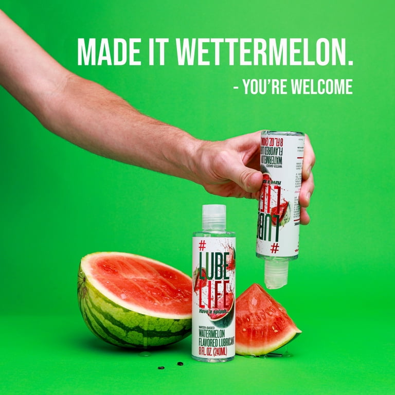 2 pack) LUBELIFE Watermelon Flavored Lubricant For Sex, Paraben-Free  Water-Based Lube, 8 fl oz - Walmart.com