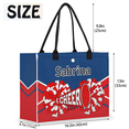 thumbnail image 2 of Qzjjjmy Personalized Cheer Beach Tote Bags with Name Birthday Gifts for Girls Custom Name Girls Cheerleading Tote Handbags, 2 of 7