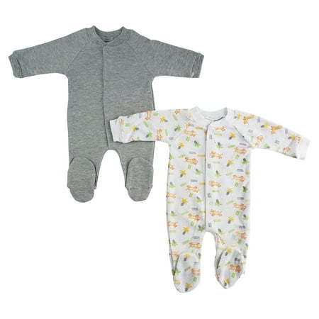 

Bambini Sleep N Play One Piece Unisex Baby Romper Coverall (Pack of 2)