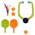 thumbnail image 4 of Tenis de mesa colgante para interiores, portátil, mejora la coordinación mano-ojo, autoentrenamiento 3 bolas Zulema entrenador de tenis, 4 of 8