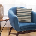 thumbnail image 6 of Plutus Brands Blue Plutus Lanes Stripe Luxury Throw Pillow 18 in x 18in, Double Sided 18" x 18", 6 of 9