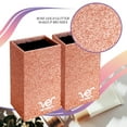 thumbnail image 6 of VER Beauty Makeup Train Case 6 Extendable Trays with Lock and Keys Cosmetics Organizers in Rose Gold Dot, 6 of 7