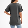 thumbnail image 5 of Summer Women Shirt Womens T Shirts Short Sleeve V-Neck Shirts Cute Fit Summer Casual Tee Tops, 5 of 7