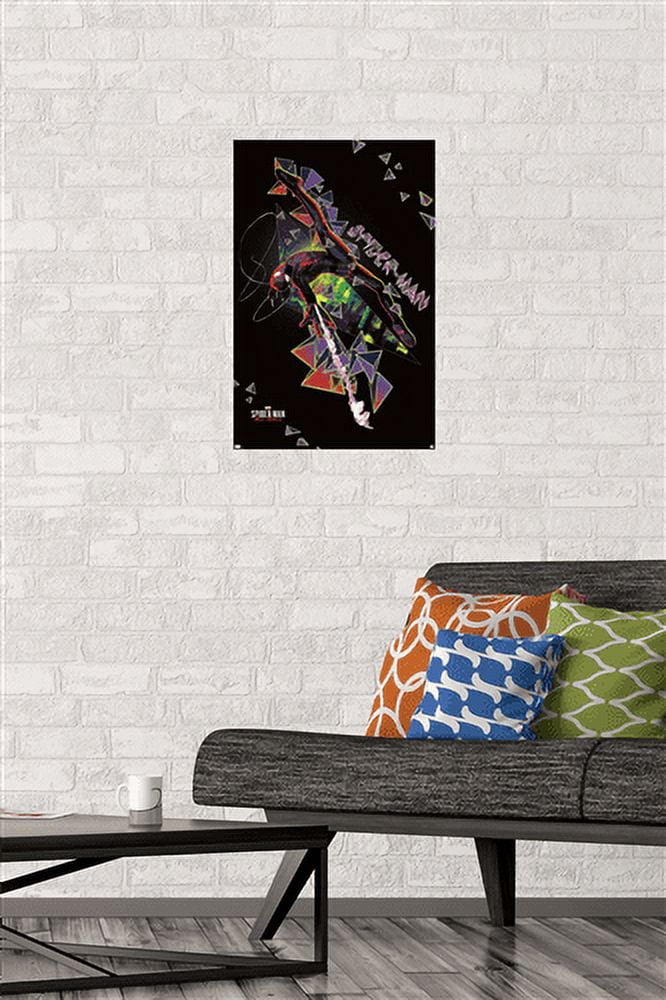 Marvel's Spider-Man: Miles Morales - Jump Wall Poster, 14.725" x 22.375"