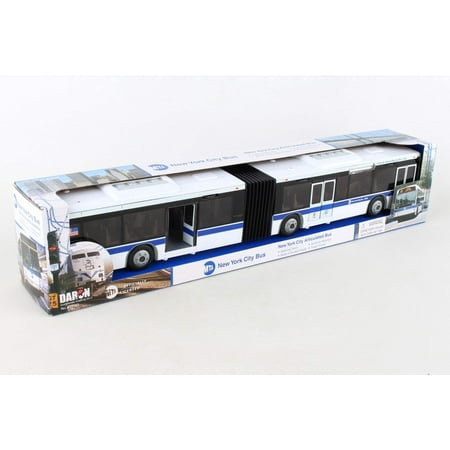 Daron RT8563 New York City MTA Metro Articulated Electric Bus Play Vehicle 1:43 Scale- 16 Inches