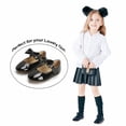 thumbnail image 4 of THEE BRON Toddler Girl Mary Jane Party Glitter Princess Wedding Dress Shoes (317-Black,8M), 4 of 6