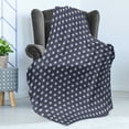 thumbnail image 4 of Star Soft Flannel Fleece Throw Blanket, Patriotic Star of the American Flag Independence Themeds of Freedom, Cozy Plush for Indoor and Outdoor Use, 70" x 90", Night Blue Tan, by Ambesonne, 4 of 5