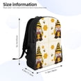 thumbnail image 4 of Cauagu Beekeeper Gnome Holding A Glass Print Backpacks,Travel Daypack Casual Laptop Backpack Bookbag Fits 15 Inch Computer for Men Women, 4 of 8