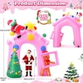thumbnail image 3 of Adnoom 10FT Christmas Gingerbread House-shaped Arch Inflatables, Outdoor Decorations with LED Lights, Blow up Archway with Santa Gingerbread Man, Yard Decorations for Lawn Garden Holiday Party, 3 of 7