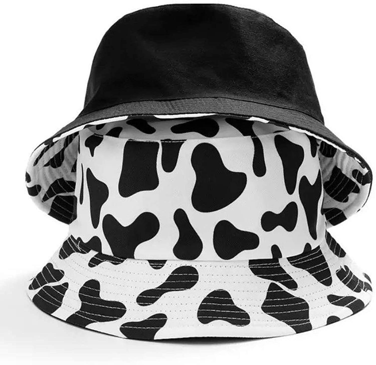 Unisex Cow Pattern Print Bucket-Hat 