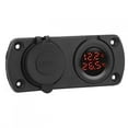 thumbnail image 3 of Temperature Voltmeter Charger, USB Car Charger 5V 4.2A 12V Power Outlet Dual USB  For Cigar Lighter Plug For Lockable Marine Pug Red,Blue, 3 of 8
