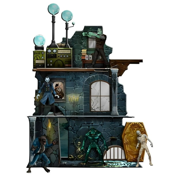 Monsters 5 Points Tower of Fear Deluxe Action Figure Boxed Set Includes Dracula, Frankenstein's Monster, Mummy, Sea Creature & Werewolf