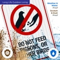 thumbnail image 5 of Do Not Feed Pigeons Or Other Birds Sign,, 5 of 8